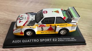 Miniatura Audi Quattro Sport E2 Rallye Sanremo 198