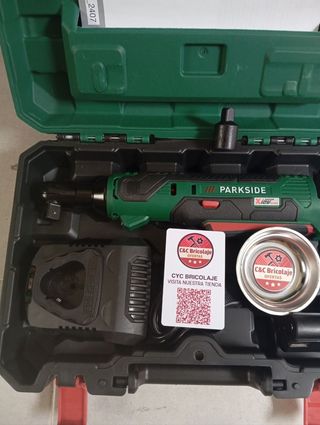 Carraca Parkside recargable completa nueva 