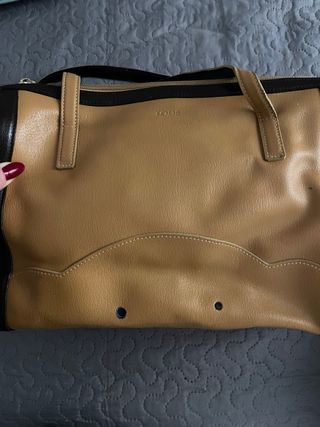Bolso Tous Negro y Marrón Piel
