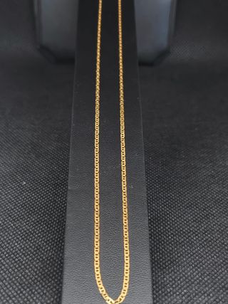 Cadena oro 18k forzada con barra.051-02-00407