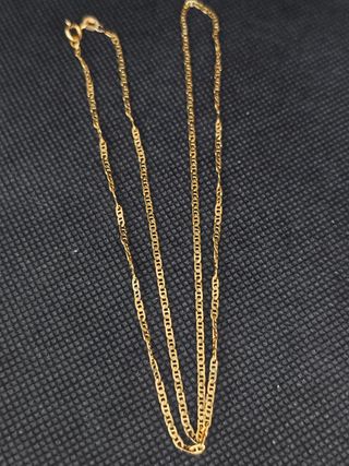 Cadena oro 18k forzada con barra.051-02-00407