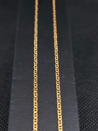 Cadena oro 18k forzada con barra.051-02-00407