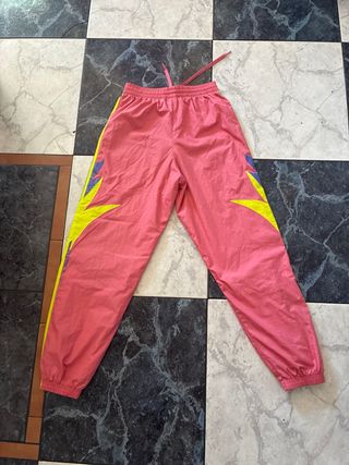 Pantalón chándal Adidas rosa y amarillo
