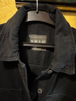 Mono corto denim mujer negro Talla M
