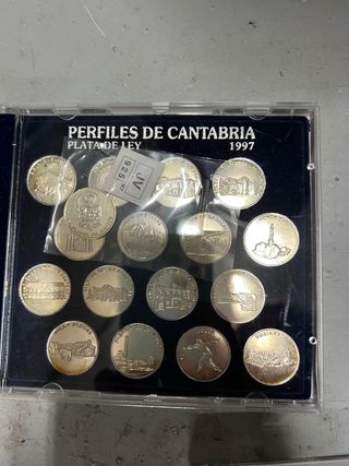 Monedas Perfiles de Cantabria Plata Ley 1997