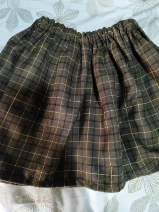 Falda cuadros baturra niña talla única