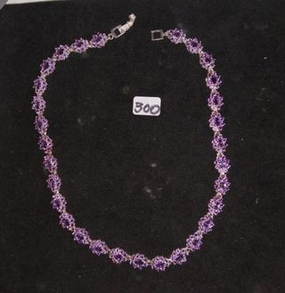 Collar Plata 925 Flores Rojas