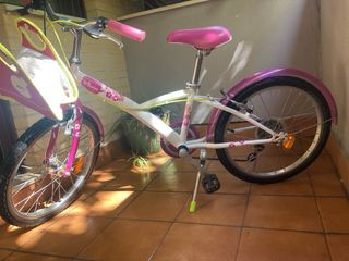 Bicicleta niña B’TWIN 20” con cambio manual