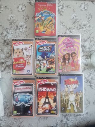 Consola PSP Sony + 9 Juegos