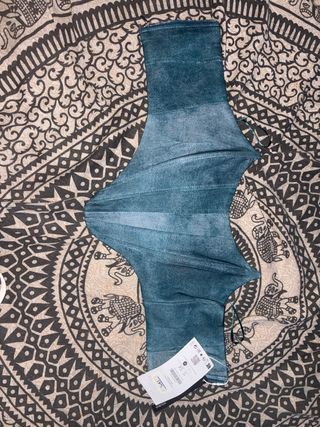 Top Corsé Teal Talla XS Bershka
