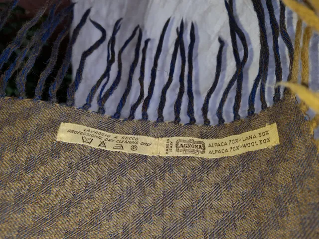 Manta Chal Agnona Alpaca y Lana Original 1500eu