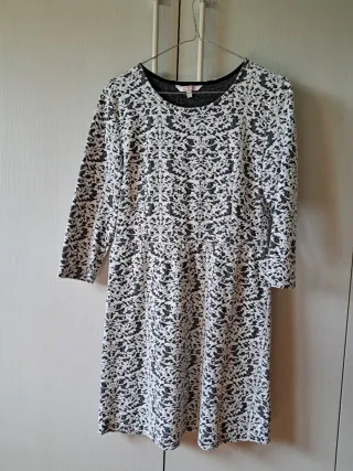 Abitino fantasia bianco e nero