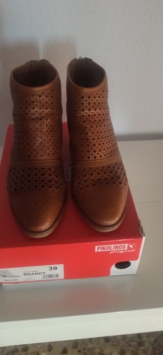 Botines Pikolinos Piel Talla 39 Marrón