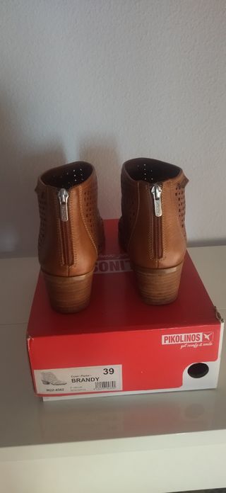 Botines Pikolinos Piel Talla 39 Marrón