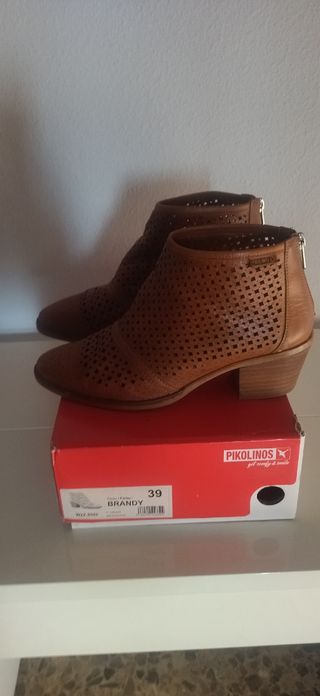 Botines Pikolinos Piel Talla 39 Marrón