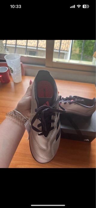 Zapatillas Adidas plateadas talla 35