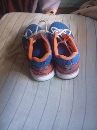 Zapatillas Adidas Hombre Azul Naranja