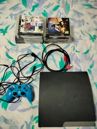 PS3 Slim 150 GB + Juegos PS3, PS2 y ps3