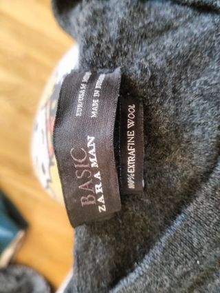 Jersey gris manga larga