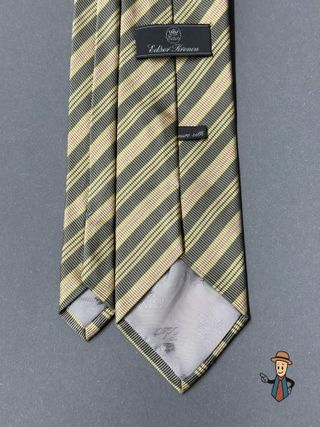 Corbata Edsor Kronen Seda Rayas Diagonales Beige/V
