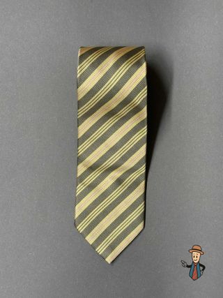 Corbata Edsor Kronen Seda Rayas Diagonales Beige/V