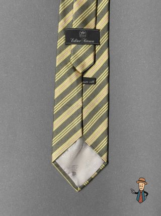 Corbata Edsor Kronen Seda Rayas Diagonales Beige/V