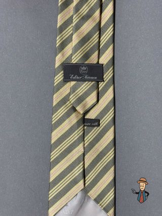 Corbata Edsor Kronen Seda Rayas Diagonales Beige/V