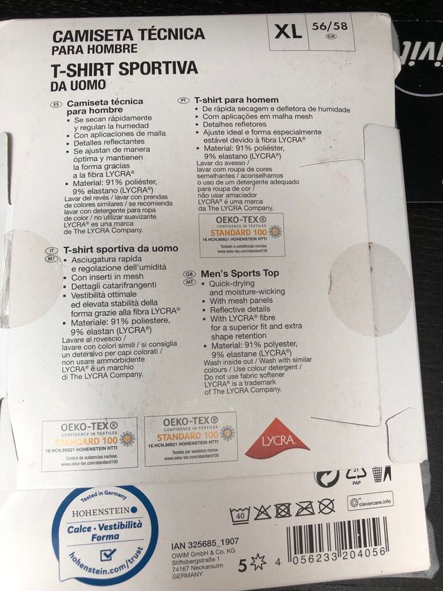 Nueva, sin abrir la caja. Talla XL