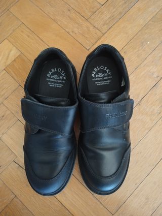 Zapatos Pablosky Negros Velcro