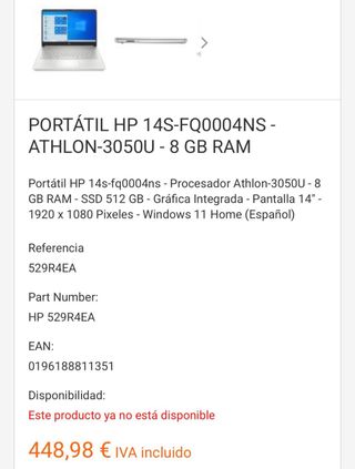 Portátil HP URGE VENTA!!!!!!