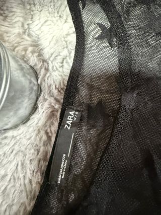 Body negro con transparencias