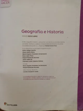 Geografía e historia 1º ESo