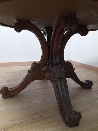 Mesa extensible madera maciza antigua