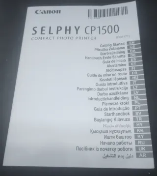 Canon manuale multilingue stampante Selphy CP1500 