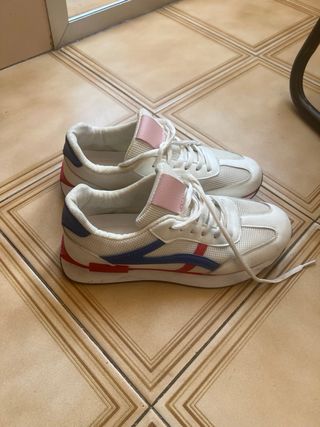 Zapatillas New Balance Rosa y Blanco