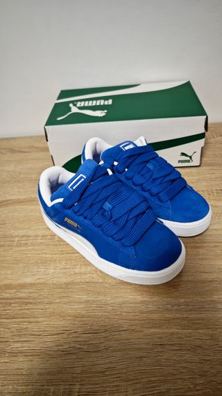 Sneakers Puma Suede XL Blu/Bianco Tg 37 nuove 