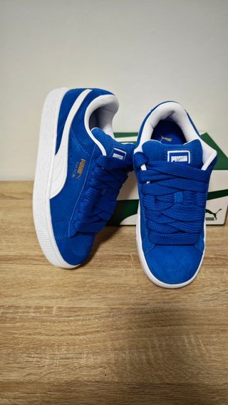 Sneakers Puma Suede XL Blu/Bianco Tg 37 nuove 