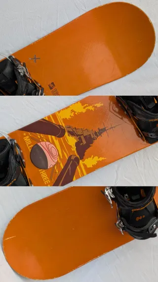 Tabla Snowboard 163 cm Regular con Fijaciones - M3
