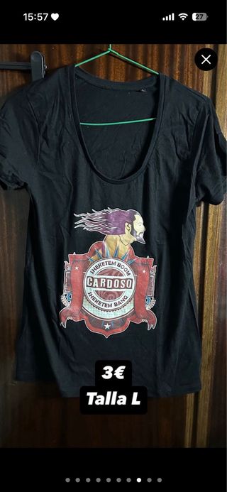 Camiseta Negra Talla L