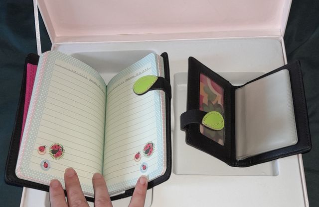 Conjunto Libreta y Tarjetero MEN KAI