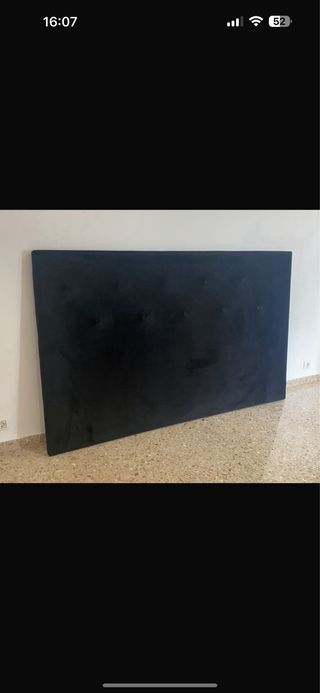 2 Bases Tapizadas Terciopelo,colchón y cabecero