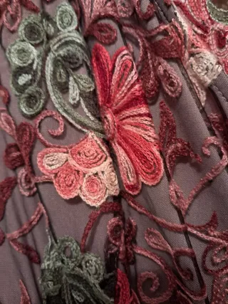 Vestido largo fiesta estampado floral