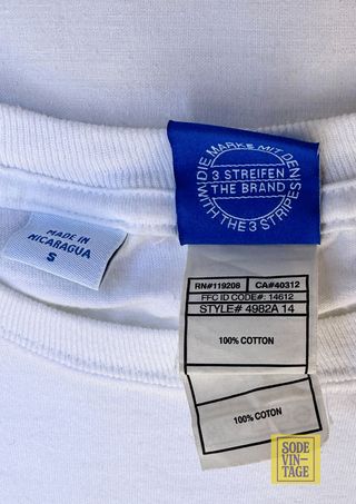 Camiseta Adidas Vintage 3 Streifen Talla S
