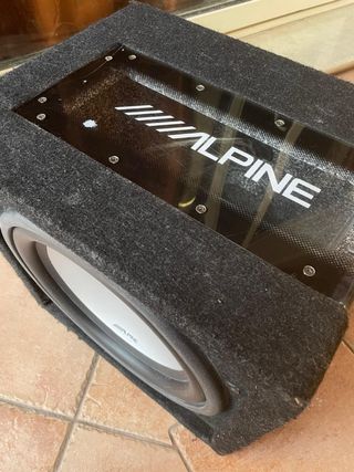 Subwoofer Alpine 800W come nuovo, car, sound,cassa