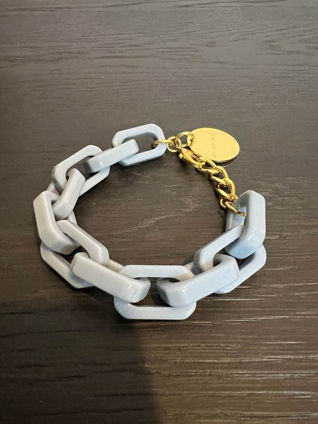 Pulsera Vanessa Baroni eslabones azules y dorados