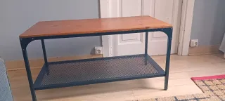 Mesa industrial madera y metal