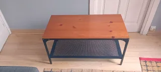 Mesa industrial madera y metal