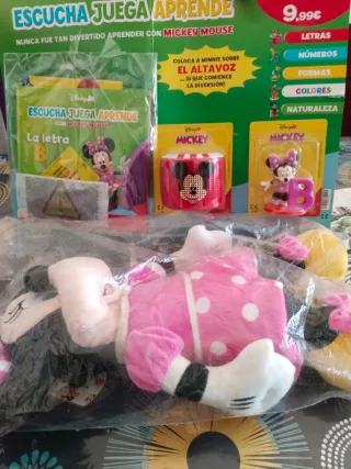 Lote Mickey Mouse: Libro, Altavoz y Figura Minnie