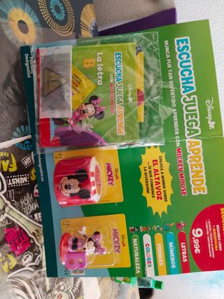 Lote Mickey Mouse: Libro, Altavoz y Figura Minnie