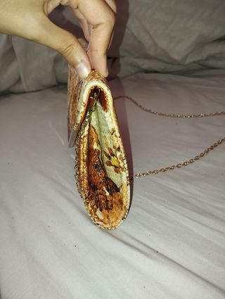 Bolso de fiesta tonos marrones 